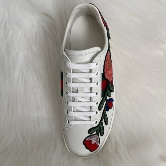 GUCCI‎ NEW soft Lam leather sneakers authentic 100% - Picture 2 of 15